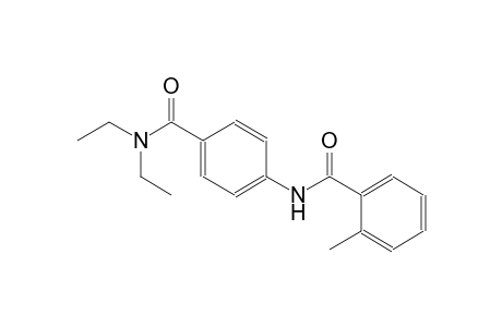 benzamide, N-[4-[(diethylamino)carbonyl]phenyl]-2-methyl-