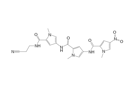 N-(2-cyanoethyl)-1-methyl-4-[[1-methyl-4-[(1-methyl-4-nitro-pyrrol-2-yl)carbonylamino]pyrrol-2-yl]carbonylamino]pyrrole-2-carboxamide