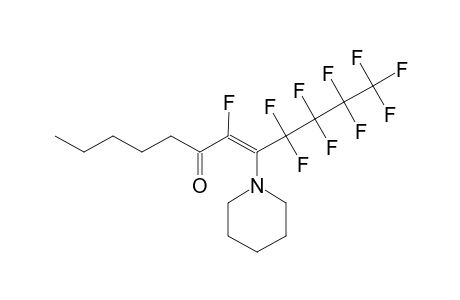 2-FLUORO-1-(PERFLUOROBUTYL)-1-PIPERIDINO-OCT-1-EN-3-ONE