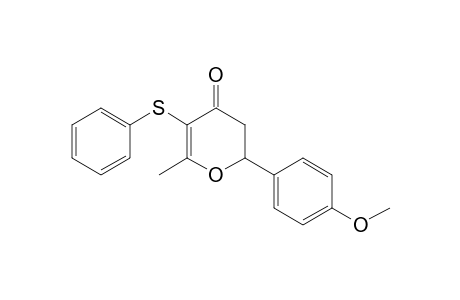 6-Methyl-2-(4-methoxyphenyl)-5-phenylthio-2,3-dihydro-4-pyrone