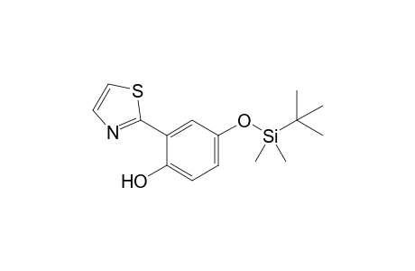 4-(tert-Butyldimethylsiloxy)-2-thiazol-2-ylphenol