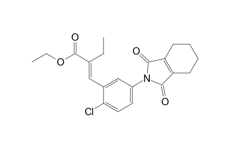 Butanoic acid, 2-[[2-chloro-5-(1,3,4,5,6,7-hexahydro-1,3-dioxo-2H-isoindol-2-yl)phenyl]methylene]-, ethyl ester