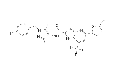5-(5-ethyl-2-thienyl)-N-[1-(4-fluorobenzyl)-3,5-dimethyl-1H-pyrazol-4-yl]-7-(trifluoromethyl)pyrazolo[1,5-a]pyrimidine-2-carboxamide
