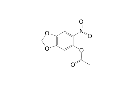 Acetic acid, 6-nitro-1,3-benzodioxol-5-yl ester