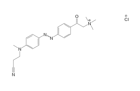 (p-Aminobenzoylmethyl)trimethylammoniumchloride->3-(N-Methylanilino)propionitrile