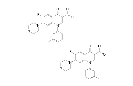 1-(3-METHYLPHENYL)-6-FLUORO-7-PIPERAZINYL-4-OXO-1,4-DIHYDRO-QUINOLINE-3-CARBOXYLIC-ACID