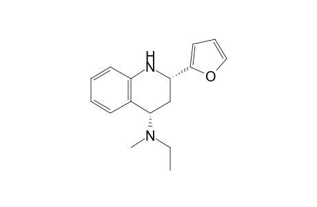 (2S*,4S*)-1,2,3,4-Tetrahydro-2-(2'-furyl)-4-(N-methyl-N-ethylamino)quinoline