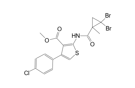 methyl 4-(4-chlorophenyl)-2-{[(2,2-dibromo-1-methylcyclopropyl)carbonyl]amino}-3-thiophenecarboxylate