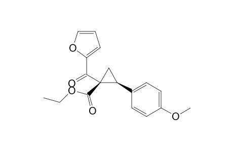 Ethyl cis-1-(furan-2-carbonyl)-2-(4-methoxyphenyl)cyclopropane-1-carboxylate