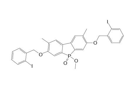 5H-Benzo[b]phosphindole, 3,7-bis[(2-iodophenyl)methoxy]-5-methoxy-2,8-dimethyl-, 5-oxide