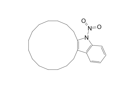 5H-Cyclohexadec[b]indole, 6,7,8,9,10,11,12,13,14,15,16,17,18,19-tetradecahydro-3-nitro-