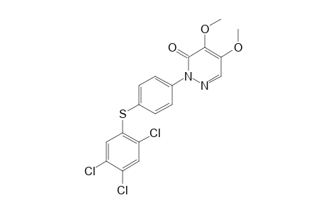 3(2H)-Pyridazinone, 4,5-dimethoxy-2-[4-[(2,4,5-trichlorophenyl)thio]phenyl]-