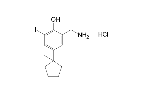 alpha-amino-6-iodo-4-(1-methylcyclopentyl)-o-cresol, hydrochloride