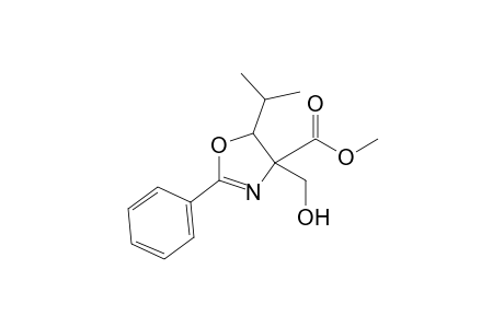 Methyl 5-Isopropyl-2-phenyl-4-hydroxymethyloxazoline-4-carboxylate