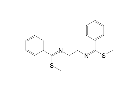 Benzenecarboximidothioic acid,N,N'-1,2-ethanediylbis-, dimethyl ester