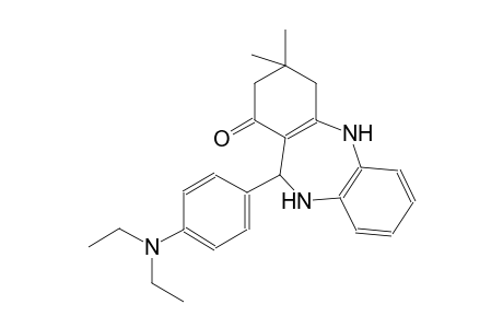 1H-dibenzo[b,e][1,4]diazepin-1-one, 11-[4-(diethylamino)phenyl]-2,3,4,5,10,11-hexahydro-3,3-dimethyl-