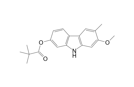 2-methoxy-3-methyl-7-(pivaloyloxy)carbazole