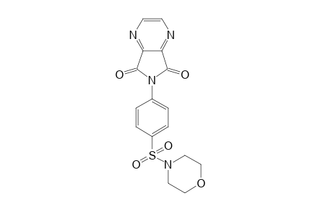 5H-Pyrrolo[3,4-b]pyrazine-5,7(6H)-dione, 6-[4-(4-morpholinylsulfonyl)phenyl]-