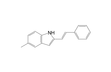 (E)-5-Methyl-2-styryl-1H-indole
