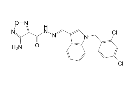 1,2,5-oxadiazole-3-carboxylic acid, 4-amino-, 2-[(E)-[1-[(2,4-dichlorophenyl)methyl]-1H-indol-3-yl]methylidene]hydrazide