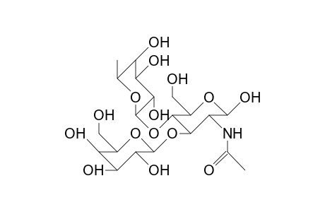 2-Acetamido-2-deoxy-4-O-(.alpha.-L-fucopyranosyl)-3-O-(.beta.-D-galactopyranosyl).beta.-D-glucopyranose