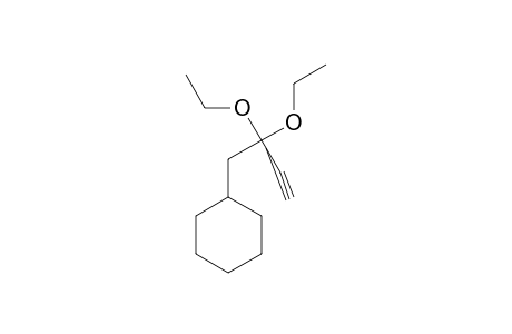 3,3-DIETHOXY-4-CYCLOHEXYLBUT-1-YNE