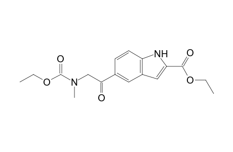 Ethyl 5-[N-(Ethoxycarbonyl)sarcosyl]-1H-indole-2-carboxylate