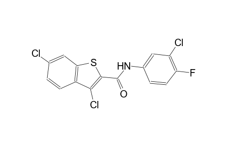3,6-dichloro-N-(3-chloro-4-fluorophenyl)-1-benzothiophene-2-carboxamide