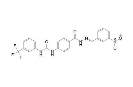 N-(4-{[(2E)-2-(3-nitrobenzylidene)hydrazino]carbonyl}phenyl)-N'-[3-(trifluoromethyl)phenyl]urea