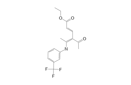 (E,Z)-ETHYL-4-ACETYL-5-[(3-TRIFLUOROMETHYL)-PHENYL]-AMINOHEXA-2,4-DIENOATE