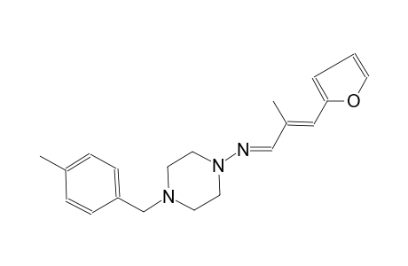 1-piperazinamine, N-[(E,2E)-3-(2-furanyl)-2-methyl-2-propenylidene]-4-[(4-methylphenyl)methyl]-