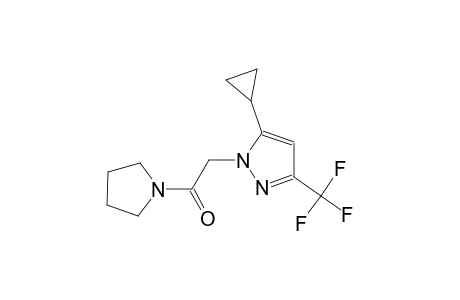 5-cyclopropyl-1-[2-oxo-2-(1-pyrrolidinyl)ethyl]-3-(trifluoromethyl)-1H-pyrazole