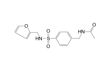 N-(4-{[(2-furylmethyl)amino]sulfonyl}benzyl)acetamide