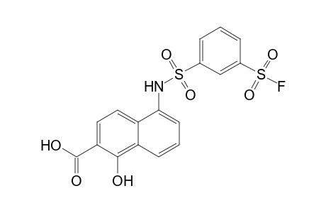 5-(3-(fluorosulfonyl)phenylsulfonamido)-1-hydroxy-2-naphthoic acid