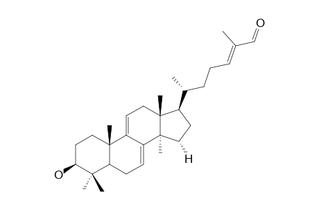 5.alpha.-Lanosta-7,9(11),24-triene-3.beta.-hydroxy-26-al