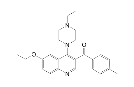 Methanone, [6-ethoxy-4-(4-ethyl-1-piperazinyl)-3-quinolinyl](4-methylphenyl)-