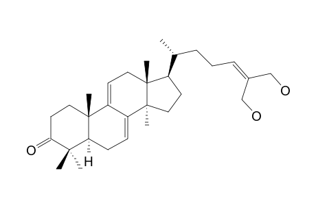 GANODERIOL-F;26,27-DIHYDROXY-5-ALPHA-LANOSTA-7,9(11),24-TRIEN-3-ONE