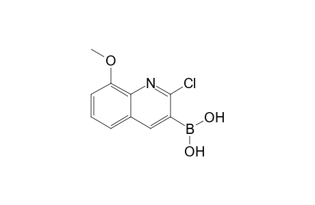 (2-chloranyl-8-methoxy-quinolin-3-yl)boronic acid