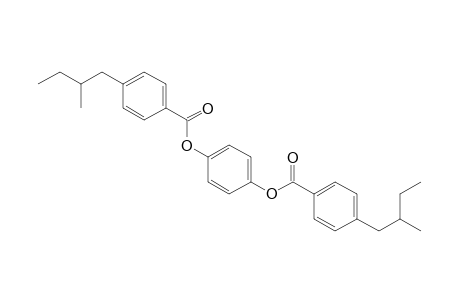 Benzoic acid, 4-(2-methylbutyl)-, 1,4-phenylene ester