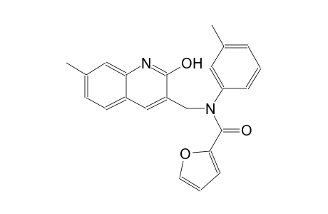 N-[(2-hydroxy-7-methyl-3-quinolinyl)methyl]-N-(3-methylphenyl)-2-furamide