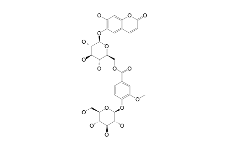 6-[6-(4-O-BETA-D-GLUCOPYRANOSYLOXY-3-METHOXYBENZOYL)]-O-BETA-D-GLUCOPYANOSYLOXY-7-HYDROXYCOUMARIN