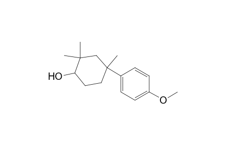 2,2,4-Trimethyl-4-(p-methoxyphenyl)cyclohexanol