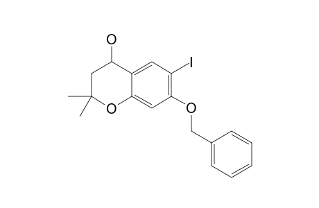 7-BENZYLOXY-6-IODO-2,2-DIMETHYL-4-CHROMANOL