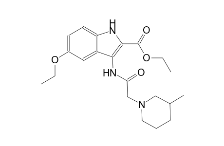 ethyl 5-ethoxy-3-{[(3-methyl-1-piperidinyl)acetyl]amino}-1H-indole-2-carboxylate