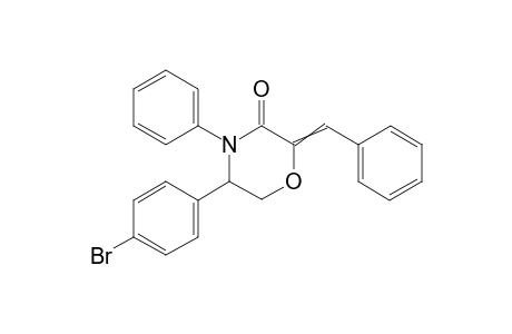 2-Benzylidene-5-(4-bromophenyl)-4-phenylmorpholin-3-one