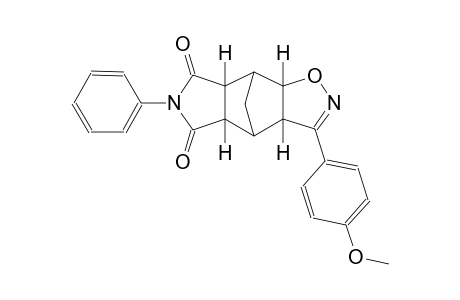 (3aS,4S,4aR,7aS,8S,8aS)-3-(4-methoxyphenyl)-6-phenyl-4,4a,8,8a-tetrahydro-3aH-4,8-methanoisoxazolo[4,5-f]isoindole-5,7(6H,7aH)-dione