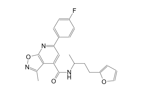 isoxazolo[5,4-b]pyridine-4-carboxamide, 6-(4-fluorophenyl)-N-[3-(2-furanyl)-1-methylpropyl]-3-methyl-