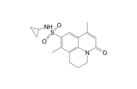 1H,5H-Benzo[ij]quinolizine-9-sulfonamide, N-cyclopropyl-2,3-dihydro-7,10-dimethyl-5-oxo-