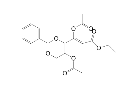 D-erythro-Hex-2-enonic acid, 2-deoxy-4,6-O-(phenylmethylene)-, ethyl ester, diacetate
