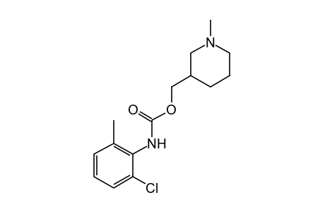 2-CHLORO-6-METHYLCARBANILIC ACID, (1-METHYL-3-PIPERIDYL)METHYL ESTER